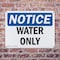 Signmission Water Only, 18 in W x Rectangle, Plastic OS-2PACK-NS-P-1218-L-18979 - alternate 2